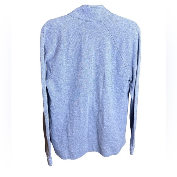 T by Talbots Heathered Blue Slub Terry Jacket Size: L - Picture 4 of 6